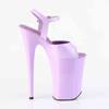 Pleaser - INFINITY909 Sandale à bride à la cheville, Pole dance chaussures - Violet/Violet Product image